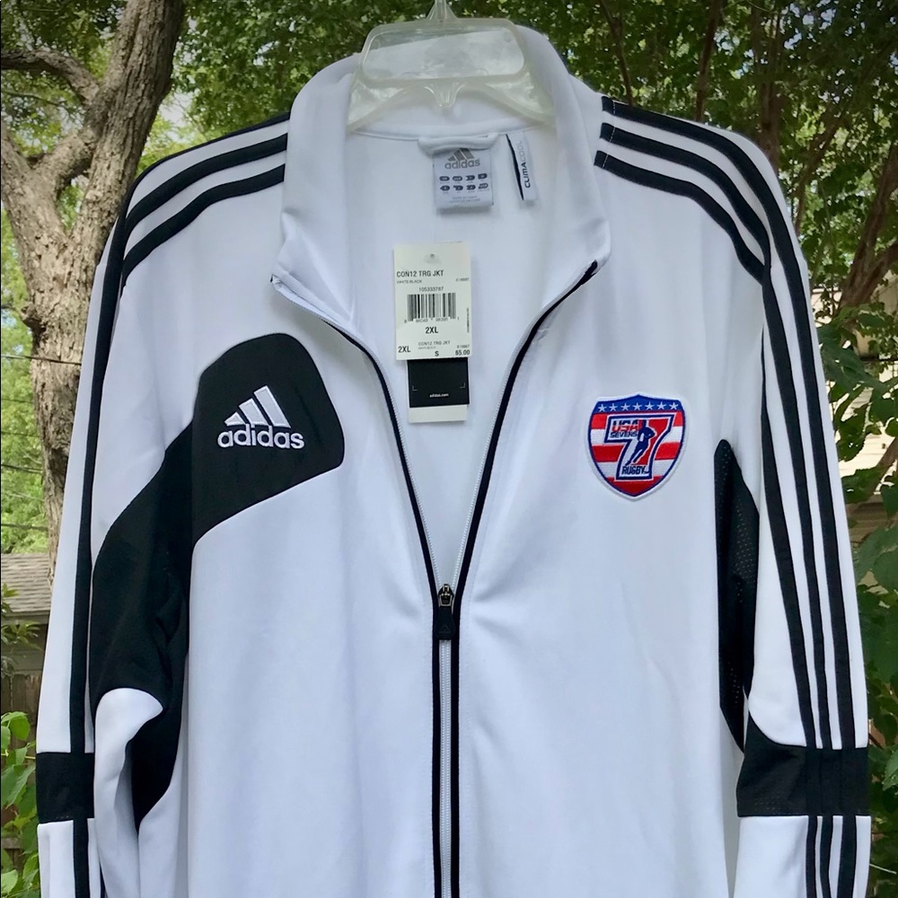 Men’s Adidas ClimaCool USA Rugby Sevens Touring Jacket - 2XL - new with tags